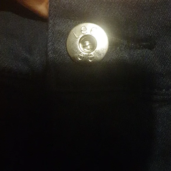 💥3 for $20 LEE dark navy blue skinny leg jeans with ankle zips like new size 8 - Picture 4 of 4